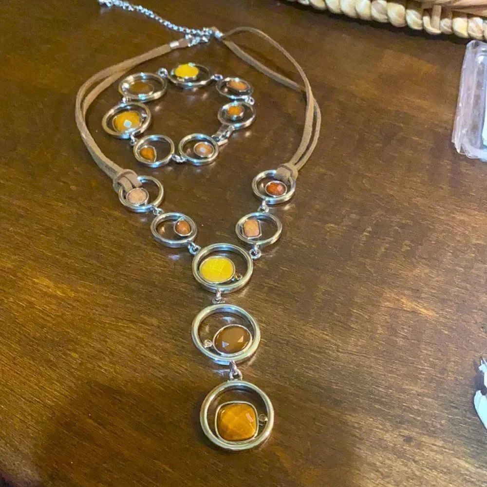 Lia Sophia Alex Retired Necklace with bracelet